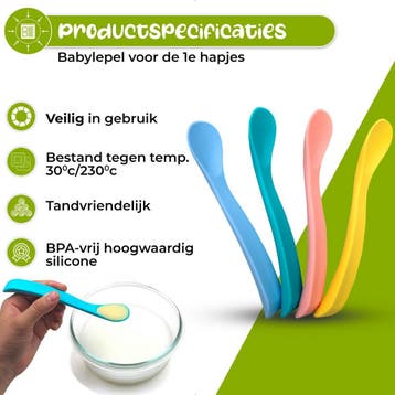 HI NATURE™ Babyvoeding bewaarbakjes set - Baby bakjes met 4, Ophalen of Verzenden, Nieuw