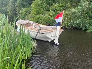 Nieuwe Elektrische sloep| Marena sloep| Kapiteinssloep, Nieuw, Polyester, Elektrisch, Binnenboordmotor