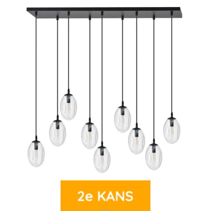 De Lampenbaas | Hanglamp Carmen Modern, Huis en Inrichting, Lampen | Hanglampen, 75 cm of meer, Zo goed als nieuw, Metaal, Ophalen of Verzenden