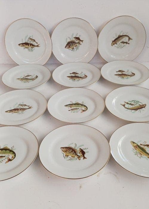 richard ginori - Tafelservies (12) - Porselein -, Antiek en Kunst, Antiek | Meubels | Tafels