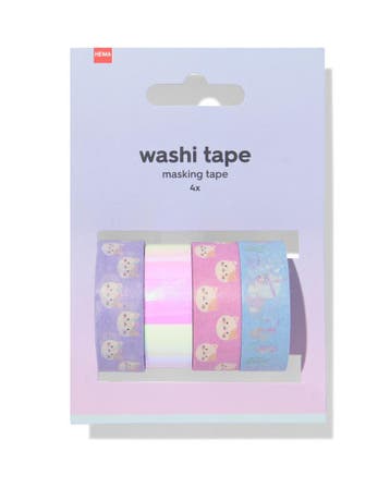 HEMA Washi tape 5m katten - 4 stuks van €2.99 voor €2 sale, Verzenden, Nieuw