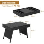 LIVSK Outdoor Opklapbare Bijzettafel - PVC Top - 60 x 40 x 4, Verzenden, Nieuw