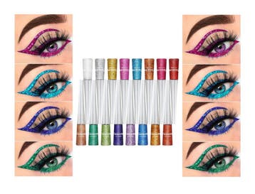 Glitter Eyeliner  Roze, Ophalen of Verzenden, Nieuw