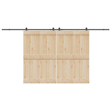 vidaXL Doos met onderdelen voor schuifdeur 427 cm staal, Verzenden, Nieuw