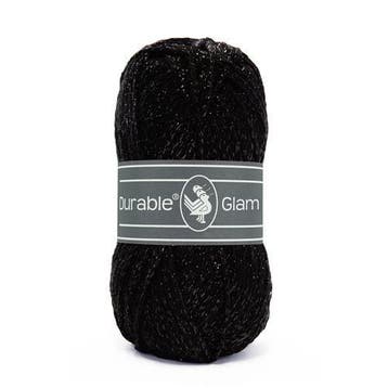 Durable Glam 325 Black - Haakgaren / Breigaren, Ophalen of Verzenden, Nieuw, Breien of Haken, Wol of Garen