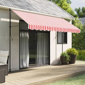 vidaXL Vervangingsdoek voor luifelrok gestreept 330x20 cm, Verzenden, Nieuw