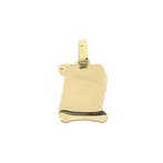 Gouden hanger van het gezicht van Jezus op perkament, Ophalen of Verzenden, Gebruikt, Goud, Overige merken