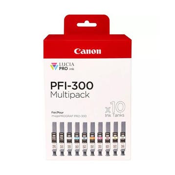 Canon PFI-300 multipack MBK/PBK/C/M/Y/PC/PM/R/GY/CO, Verzenden, Nieuw, Canon
