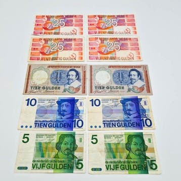 Nederland. - 10 Banknotes - Various Dates (Zonder