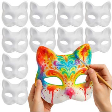 Ruhhy DIY Kattenmasker Set – 10 stuks – Universele Maat, Ophalen of Verzenden, Nieuw