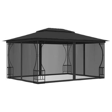 Tuinpaviljoen 3x4m met Netten | Tweedekansje | OP=OP, Tuin en Terras, Ophalen of Verzenden, Zo goed als nieuw, Tuinpaviljoen
