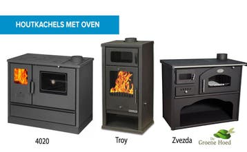 Houtkachel met oven vanaf €750,-, Ophalen of Verzenden, Nieuw, Vrijstaande haard, Houthaard