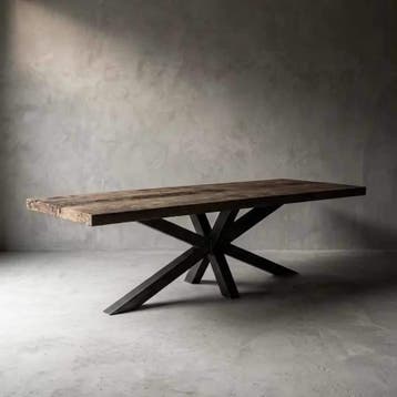 Eettafel Borneo IJzerhout 300cm | Spinpoot | World of Brosi, Ophalen of Verzenden, Nieuw