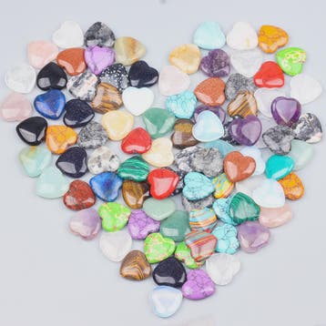 Hartvormige Kristalstenen Mix - Decoratie & Healing (10/20/3, Verzenden, Nieuw