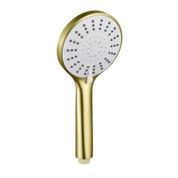 Handdouche rond 5 standen Mat goud, Verzenden, Nieuw