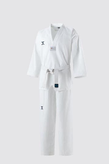Taekwondo-pak JCalicu-Club | WT | Wit (Maat: 140), Verzenden, Nieuw, Taekwondo, Vechtsportpak