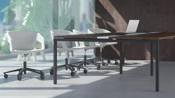 Nova vergadertafel 6 persoons | 140cm x 164cm, Nieuw in verpakking