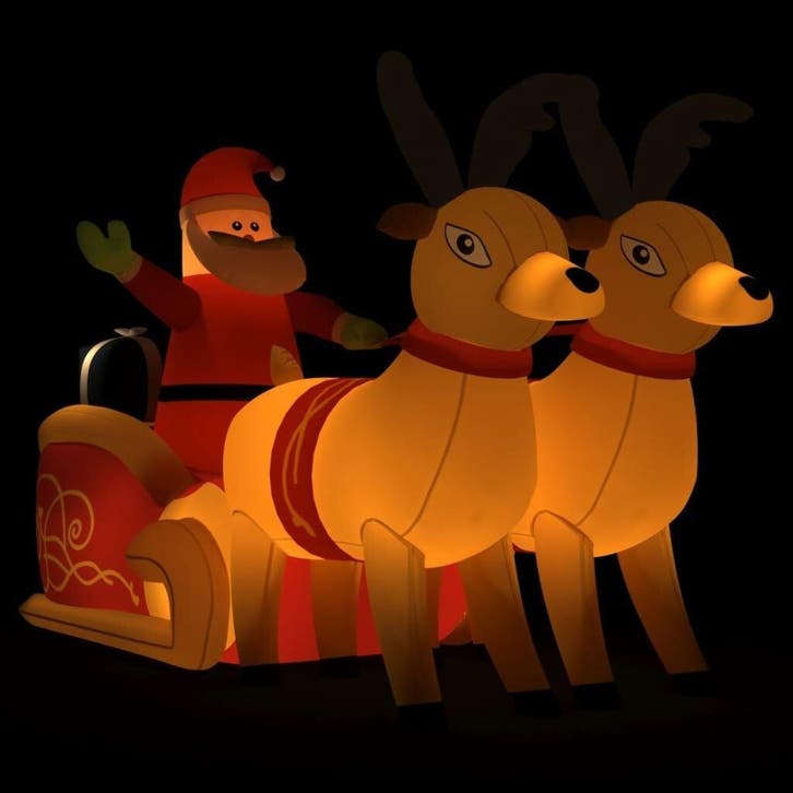Buitenverlichting kerstman xl 130cm | retourdeal 80% korting, Diversen, Kerst, Gebruikt, Ophalen of Verzenden
