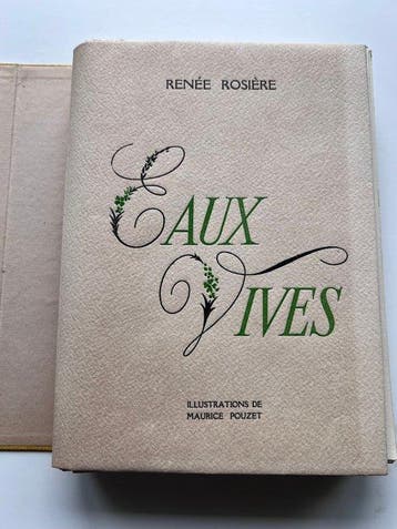 Signé ; Renée ROSIERES / Maurice POUZET - EAUX VIVES [1/65