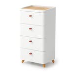LIVSK Commode met 4 Laden - Uitneembare Opberglade - Bamboe, Verzenden, Nieuw