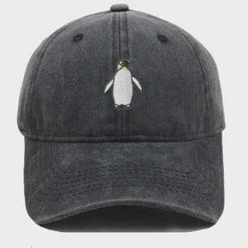 Vintage Pinguïn Cap - Unisex Baseballpet met Gebogen Vizier, Verzenden, Nieuw