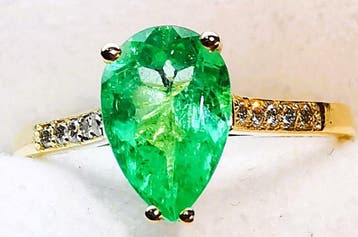 Zonder minimumprijs - Ring - 18 karaat Geel goud, Colombia, Nieuw