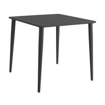 *WOONWINKEL* Lavis Linde Tuintafel Vierkant Donkergrjis, Tuin en Terras, Verzenden, Nieuw
