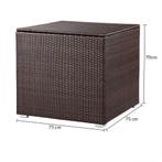 Polyrattan Kussenbox Bruin 318L (Schuurtjes-Rekken), Tuin en Terras, Verzenden, Nieuw