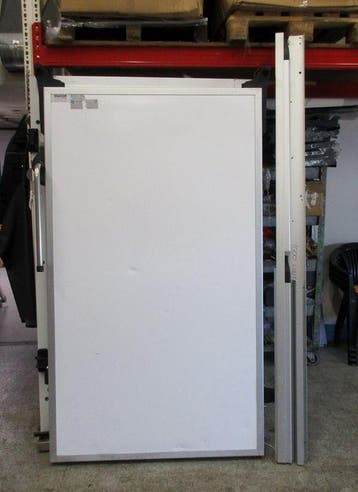 Koel-/ Vriescelschuifdeur met frame en rails, B100 x H190cm,, Gebruikt