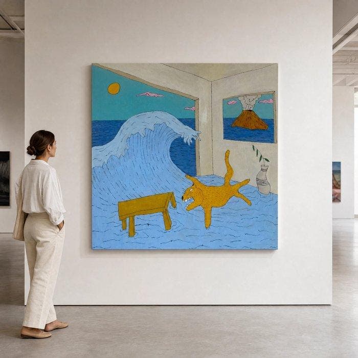 - XXL - THE SEA AT HOME - 9, Antiek en Kunst, Kunst | Schilderijen | Modern