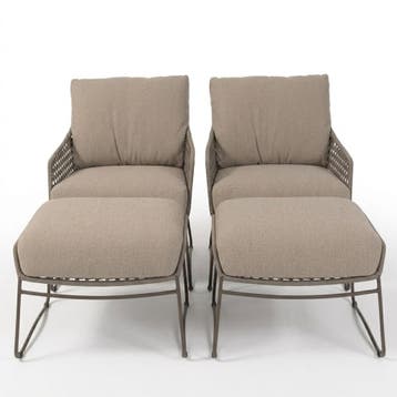 Showroommodel Moretti lounge balkonset 4 delig rope terre 4, Ophalen of Verzenden, Nieuw