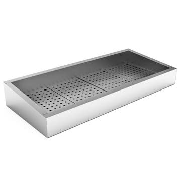 Crushed Ice Bak | RVS | Opbouw (Schuin) | 4x 1/1 GN | Open |, Verzenden, Nieuw in verpakking