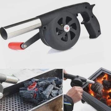 Handmatige BBQ Luchtblazer - Draagbare Ventilator voor Buite, Verzenden, Nieuw