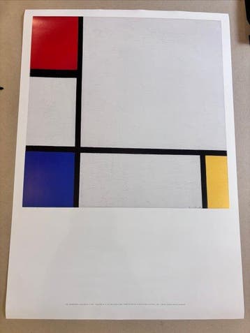 Piet Mondrian - Compositie no. IV, met rood, blauw en geel