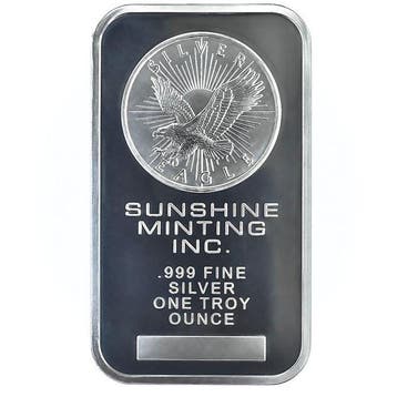 1 Troy Ounce - Zilver .999 - 1 oz Sunshine Minting Silver