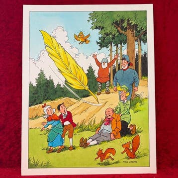 Paul Geerts - 1 Original cover - Suske en Wiske - De gouden, Nieuw