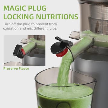 BioloMix Slowjuicer 200W met Brede Vulopening (75mm) voor He, Verzenden, Nieuw