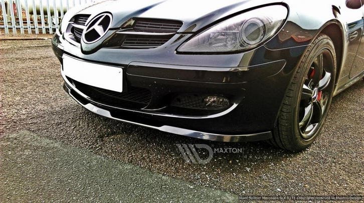 Front Splitter MERCEDES SLK R171 STANDAARD BUMPER, Auto diversen, Tuning en Styling, Verzenden