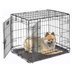 IvoQ Hondenbench M – Zwart – 75.5×47×54.5 cm, Dieren en Toebehoren, Hondenbenches, Verzenden, Nieuw