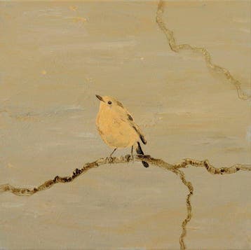 Matthieu van Riel - Bird on a Branch, Antiek en Kunst