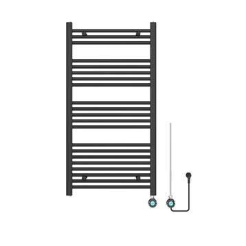 Elektrische designradiator Sofia 115x60cm mat zwart 500W, Verzenden, Nieuw