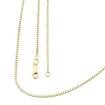 Gouden Venetiaanse schakel ketting, Sieraden, Tassen en Uiterlijk, Kettingen, Ophalen of Verzenden, Gebruikt, Goud, Goud