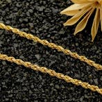 22 Karaat gouden gedraaide schakelketting, Ophalen of Verzenden, Gebruikt, Overige kleuren, Goud