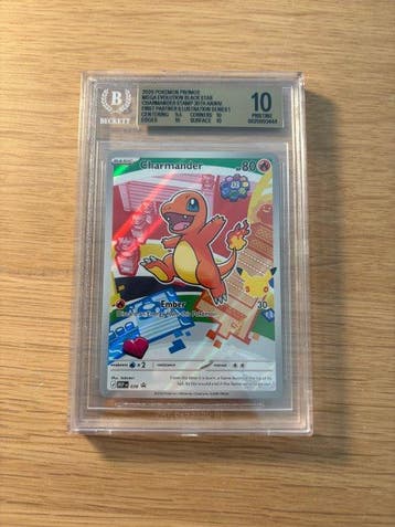 Pokémon - 1 Graded card - Charmander Promo card, Foil, Full, Nieuw