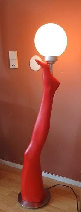 Mannequin - Mannequin vloerlamp - Roestvrij staal, Antiek en Kunst, Curiosa en Brocante