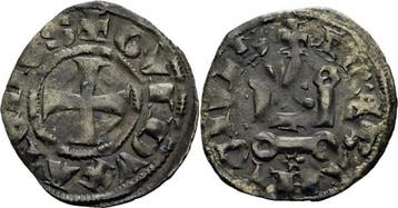 Denar 1294-1308 Kreuzfahrer Athen Guy Ii de la Roche Deni..., Postzegels en Munten, Verzenden