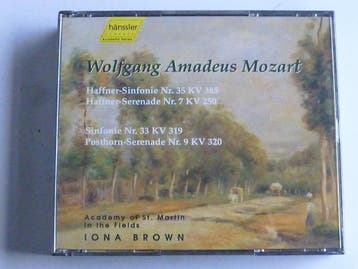 Mozart - Haffner Sinfonie 35, Serenade 7 / Iona Brown (2 CD), Ophalen of Verzenden, Zo goed als nieuw