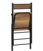 Inklapbare Klapstoel – Metaal en Houtlook, Stevig en Compact, Verzenden, Nieuw