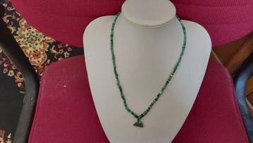 Oud-Romeins, Keizerrijk Glas Romeinse glazen kralen ketting,