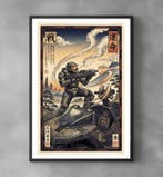Sato Hageshi - Battle Horizon - Halo – Pop Art - Signed and, Nieuw